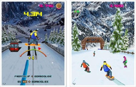 Avalanche Snowboarding - java игра скачать бесплатно